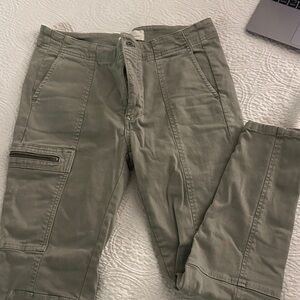 Anthropologie Sage Green Cargo Pants